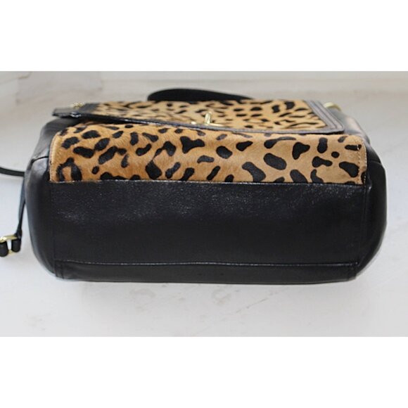 Coach - Park Ocelot (Leopard) Haircalf - Pony Leather Flap Satchel, Convertible - Picture 8 of 15